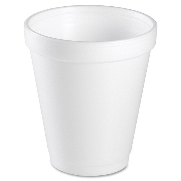Disposable Cold/Hot Cup 8 oz. White, Foam, Pk1000
