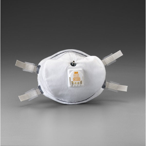 N100 Disposable Respirator w/ Valve, Universal, PK20