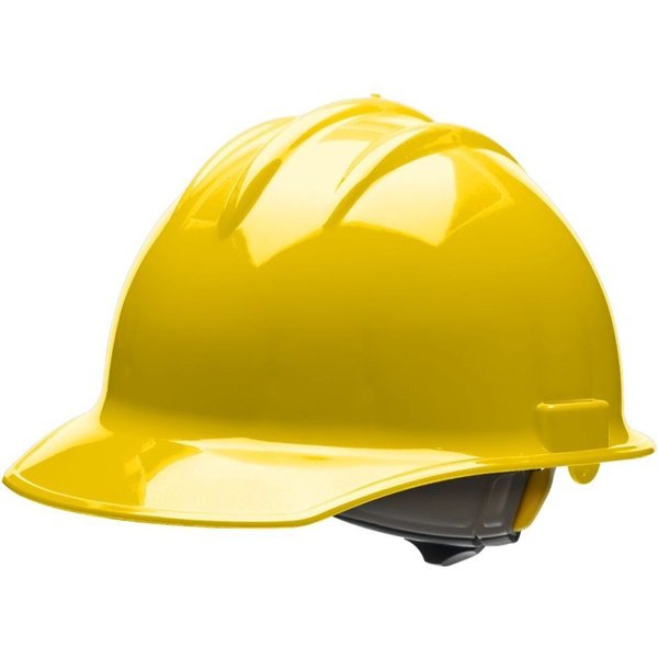 Front Brim Hard Hat, Type 1, Class C, Ratchet (6-Point), Yellow