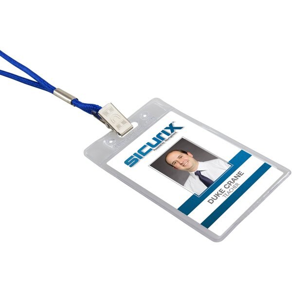 ID Badge Holder, Vertical, PK50
