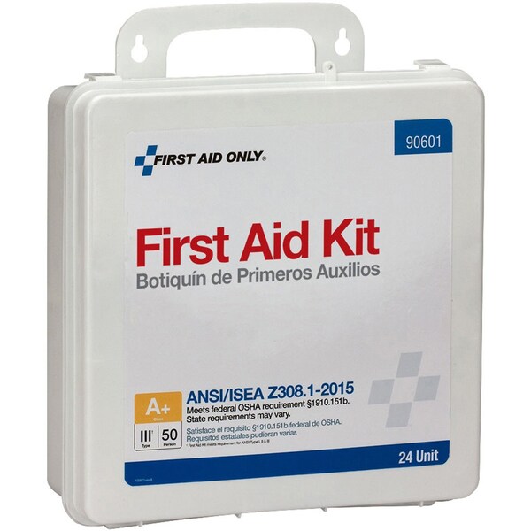 Unitized First Aid kit, Plastic, 50 Person