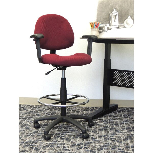 Drafting Stool (B315-By) W/Footring And Adjustable Arms