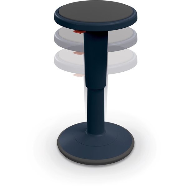 Grow Stool, Height Adjustable, Tall, Navy