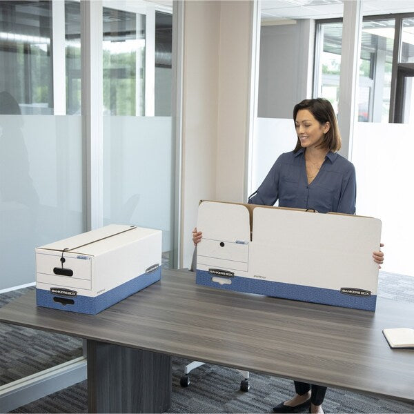 Banker Box, Ltr, String Button, PK12