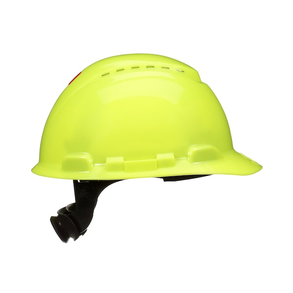 Hard Hat, 4-Point, Uvicator, Hi-Vis Yellow