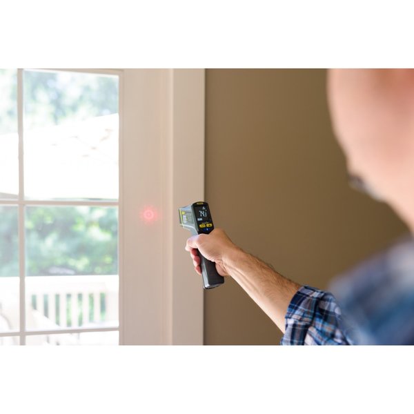 Infrared Thermometer, Backlit LCD, -40 Degrees  to 1076 Degrees F, Single Dot Laser Sighting