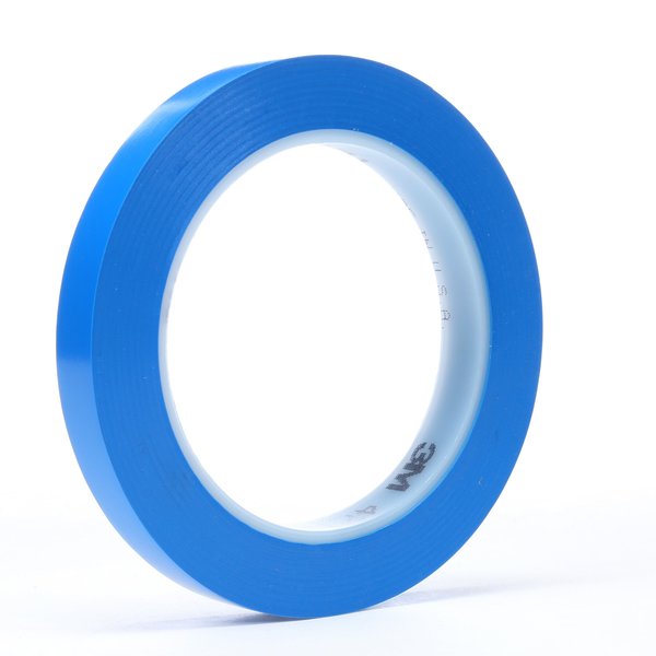 Vinyl Tape, 471 Blue, 1/2in. x 36 Yd, PK72