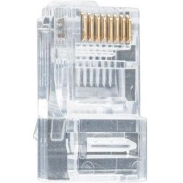 RJ45 CAT6 Pass-Through Connectors, PK 100