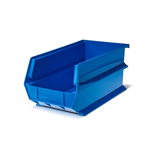Polypropylene Polypropylene Bin Kit, 7 in. H x 8.25 in. W, Blue