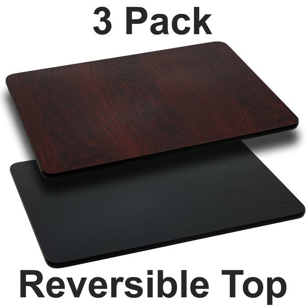 Reversible Top, Black/Mahogany, 24x30
