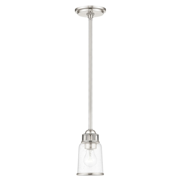 Lawrenceville 1 Light Brushed Nickel Mini Pendant
