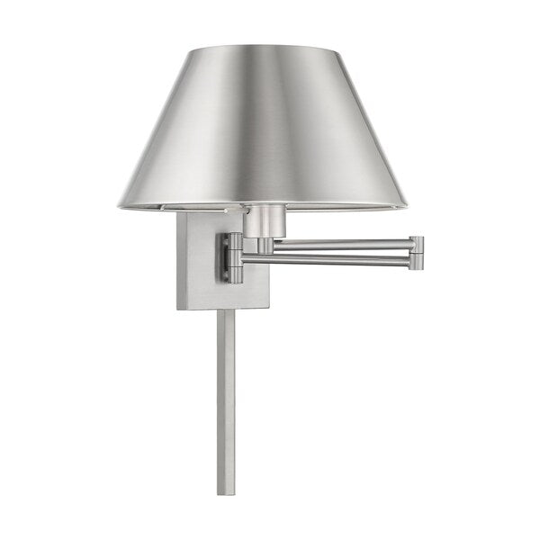 Swing Arm Wall Lamps 1 Light Brushed Nic