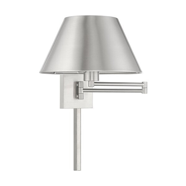 Swing Arm Wall Lamps 1 Light Brushed Nic