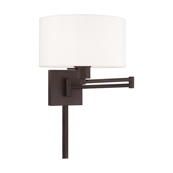 Swing Arm Wall Lamps 1 Light Bronze Swing Arm Wall Lamp