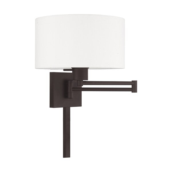 Swing Arm Wall Lamps 1 Light Bronze Swing Arm Wall Lamp