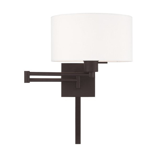 Swing Arm Wall Lamps 1 Light Bronze Swing Arm Wall Lamp
