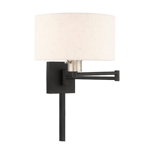 Swing Arm Wall Lamps 1 Light Black Swing