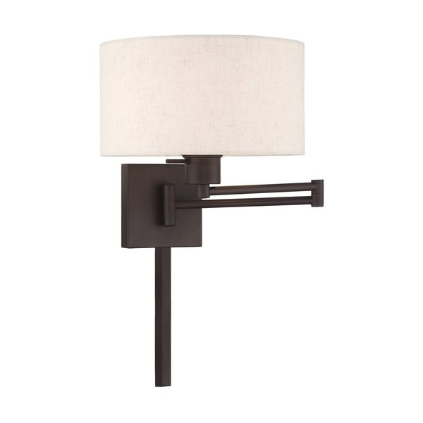 Swing Arm Wall Lamps 1 Light Bronze Swing Arm Wall Lamp