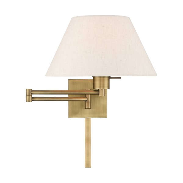 Swing Arm Wall Lamps 1 Light Antique Brass Swing Arm Wall Lamp