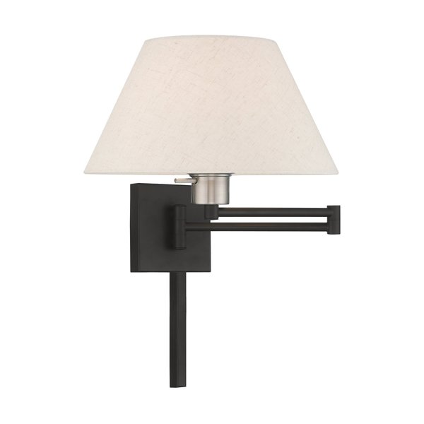 Swing Arm Wall Lamps 1 Light Black Swing Arm Wall Lamp