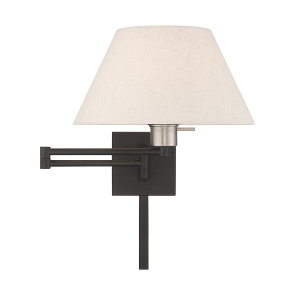 Swing Arm Wall Lamps 1 Light Black Swing Arm Wall Lamp