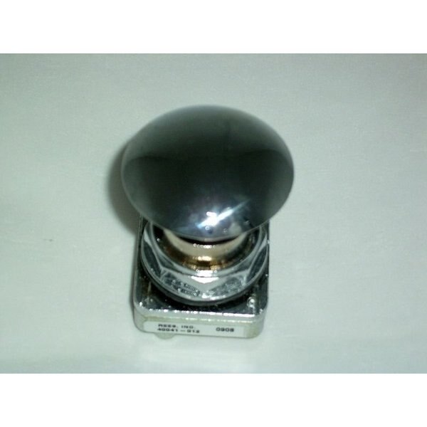 Push Buttons Mushroom Plungr, Chrome, 30mm