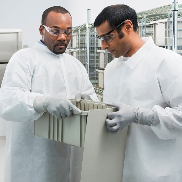 Breath Parti Protect Lab Coat 4Snap KneeLeng WHT 2X 25/Cs