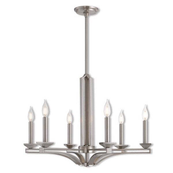 Trumbull 6 Light Brushed Nickel Chandeli