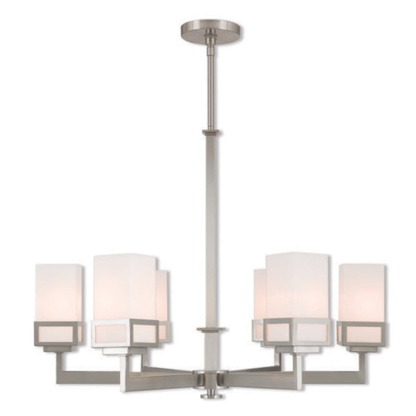 Harding 6 Light Brushed Nickel Chandelier