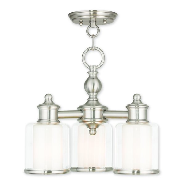 Middlebush 3 Light Brushed Nickel Conver