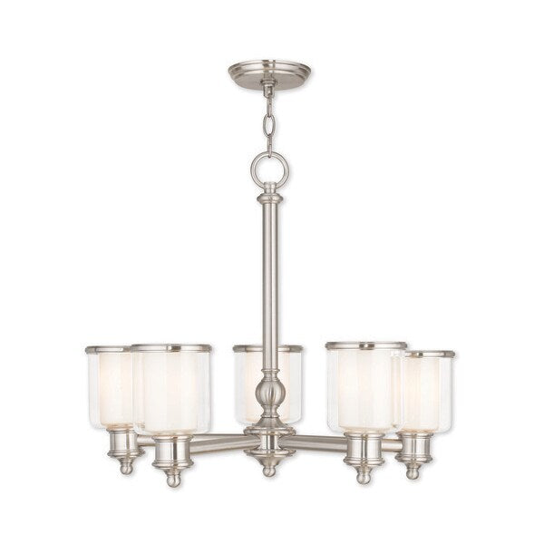Middlebush 5 Light Brushed Nickel Chandelier