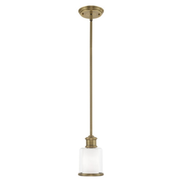 Middlebush 1 Light Antique Brass Mini Pe