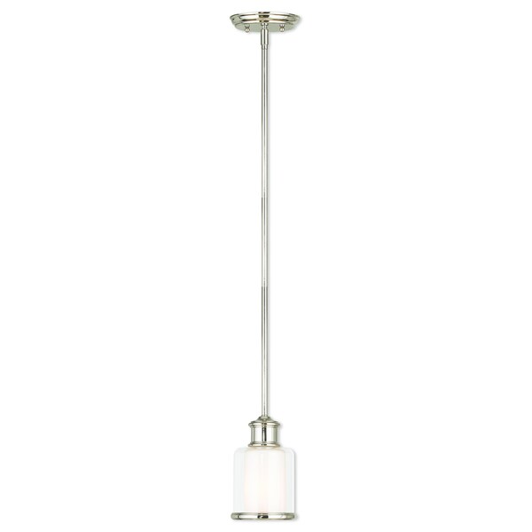 Middlebush 1 Light Polished Nickel Mini Pendant