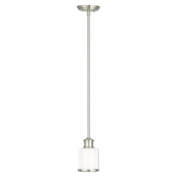 Middlebush 1 Light Brushed Nickel Mini Pendant