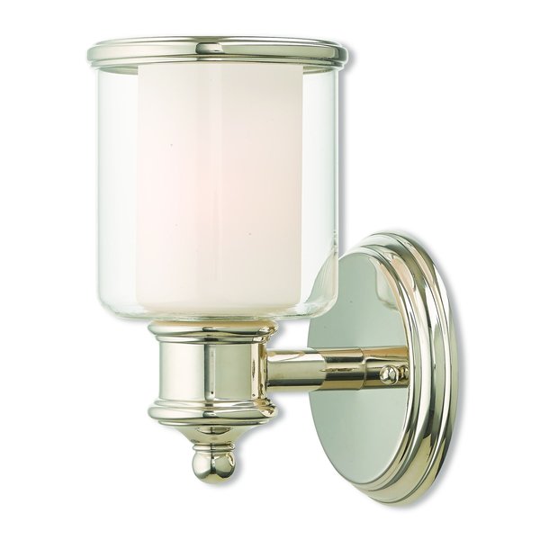 Middlebush 1 Light Polished Nickel Wall