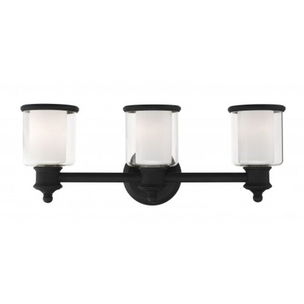 Black Vanity Sconce, 3 Light