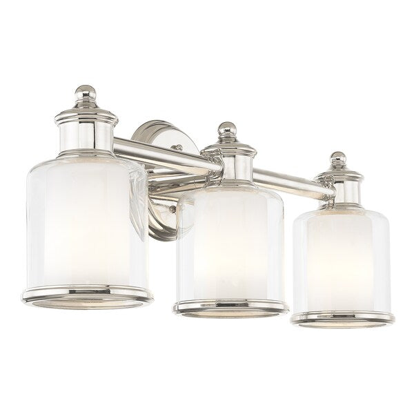 Middlebush 3 Light Polished Nickel Bath Vanity