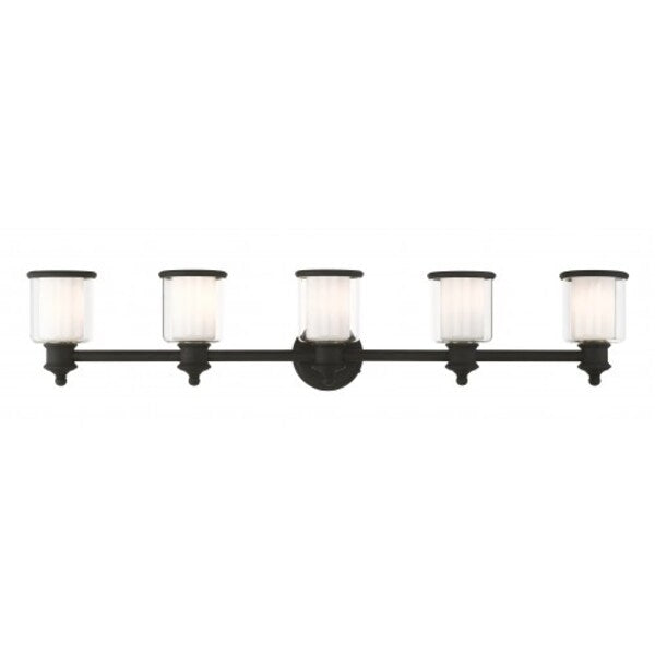 Black Vanity Sconce, 5 Light