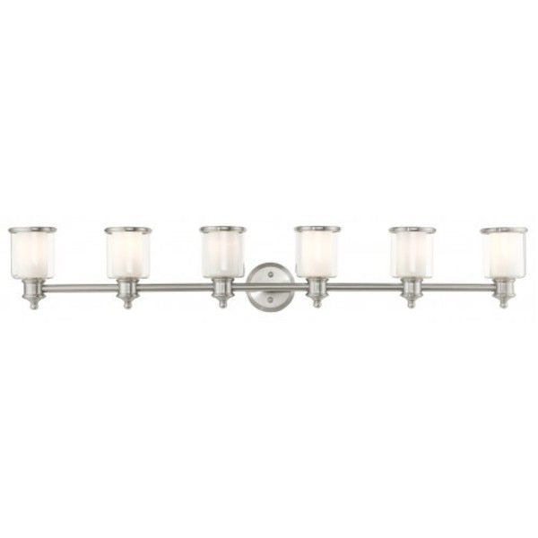Brushed Nickel Vanity Sconce, 6 Light
