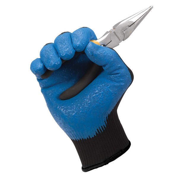 Coated Gloves, Foam Nitrile, XL, Black, PR