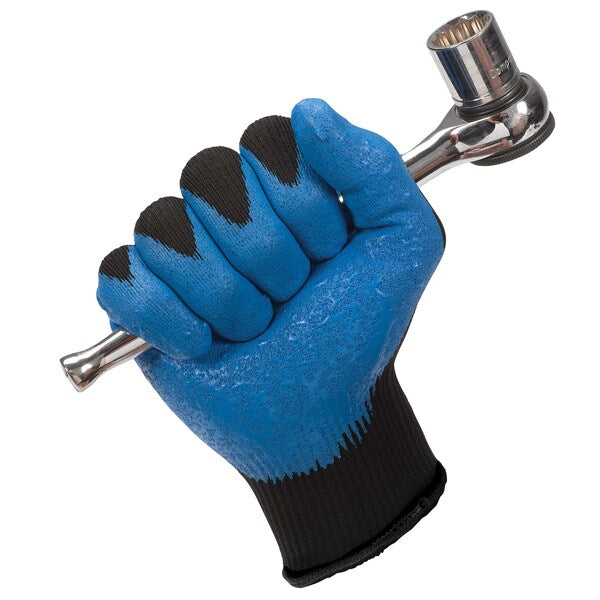 Coated Gloves, Foam Nitrile, XL, Black, PR