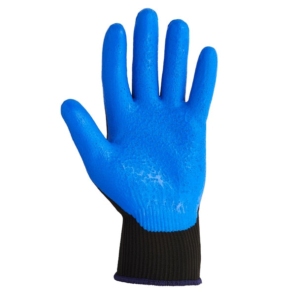 Coated Gloves, Foam Nitrile, 2XL, Black, PR