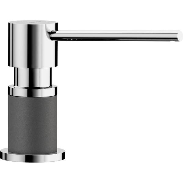 Lato Soap Dispenser - Chrome/Cinder