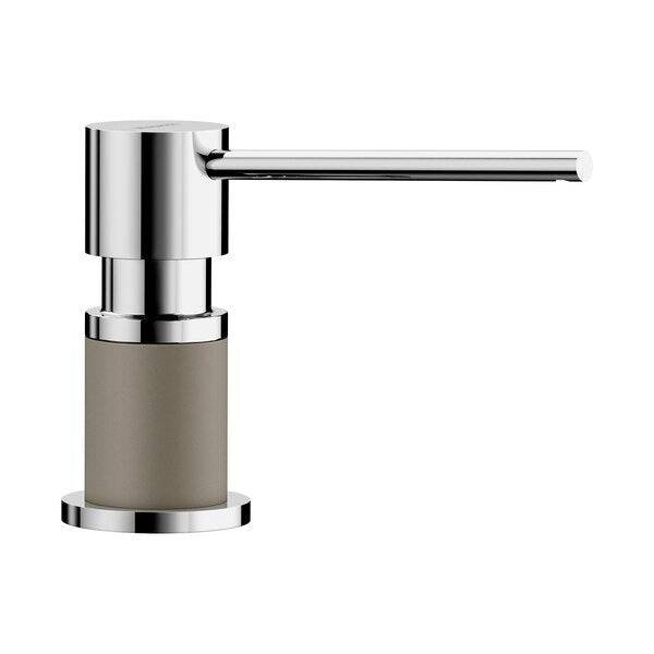 Soap Dispenser, Truffle/Chrome