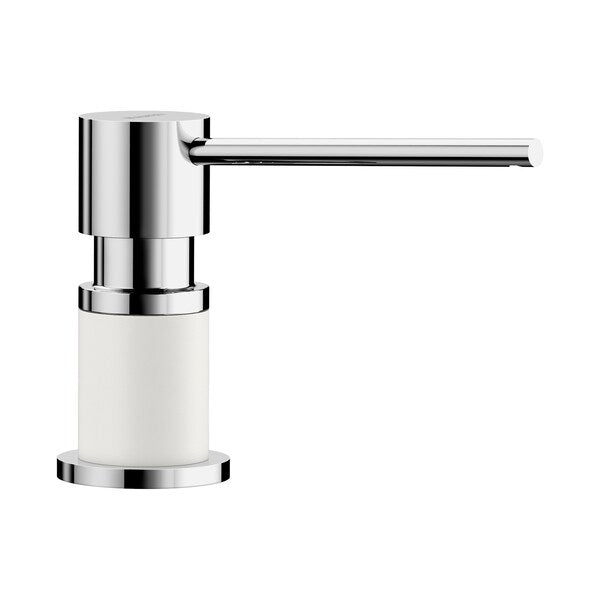 Soap Dispenser, White/Chrome