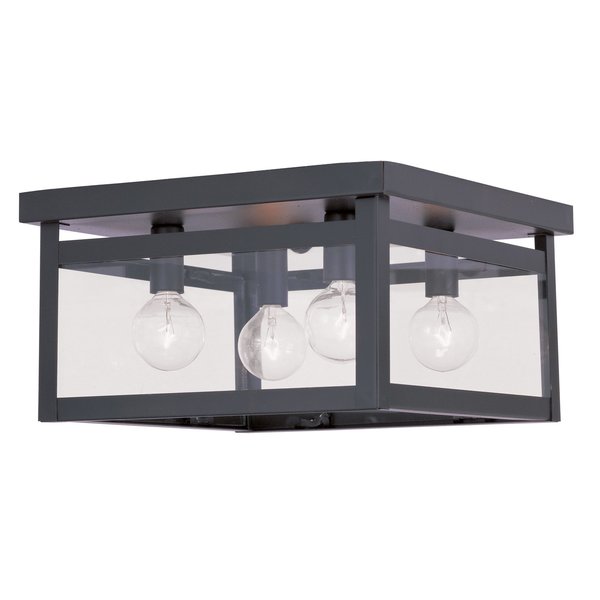 Milford 4 Light Bronze Ceiling Mount