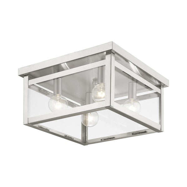 Milford 4 Light Brushed Nickel Ceiling Mount