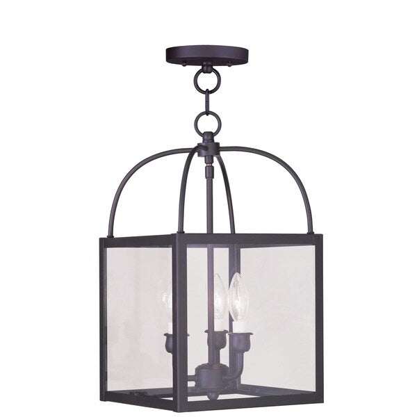 Milford 3 Light Bronze Convertible Mini Pendant/Ceiling Mount