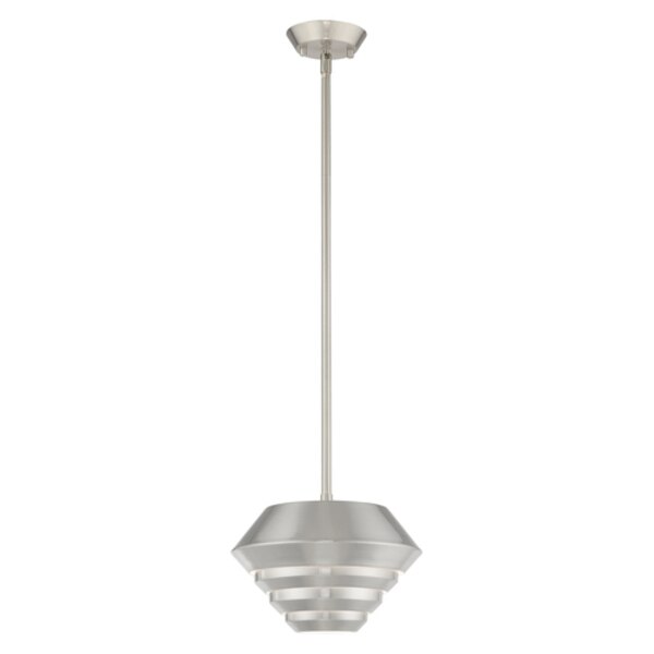 Amsterdam 1 Light Brushed Nickel Mini Pendant