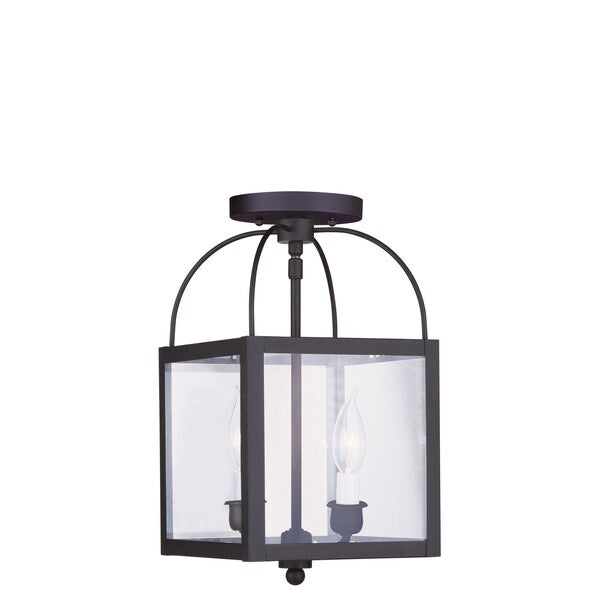 Milford 2 Light Black Convertible Mini P